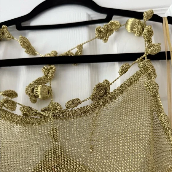 Cult Gaia Alonza Crochet Knit Floral Appliqu Mini Dress Gold NEW with tags  is available for purchase on au PAY Market - Imported Goods Online Store  Co.Ltd. | au PAY Market -
